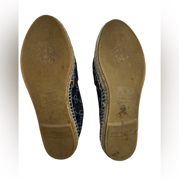 Gucci Blue Denim & Leather
 Espadrilles Ladies size... - Picture 7 of 11